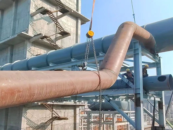 廣西鋼廠煤氣管道制作安裝